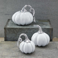 Ceramic Heirloom Medium Pumpkin with Metal Stem-Decorative Accessories | Mariposa