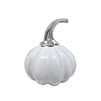 Ceramic Heirloom Medium Pumpkin with Metal Stem-Ceramics | Mariposa