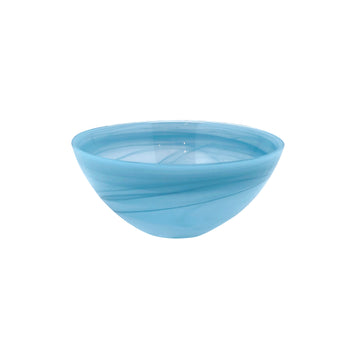 Alabaster Aqua Individual Salad Bowl (Set of 4)-Bowls | Mariposa