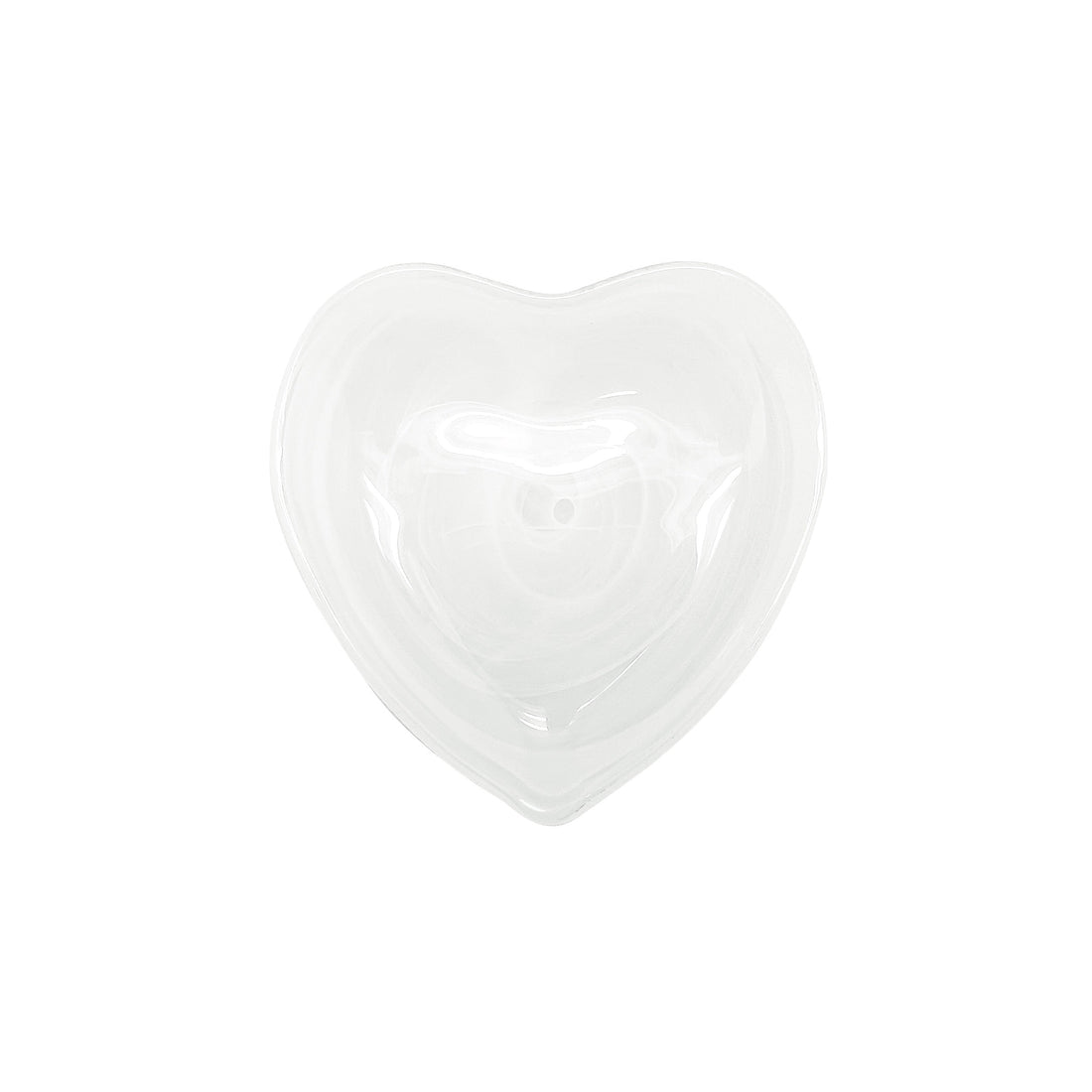 Alabaster White Heart Plate
