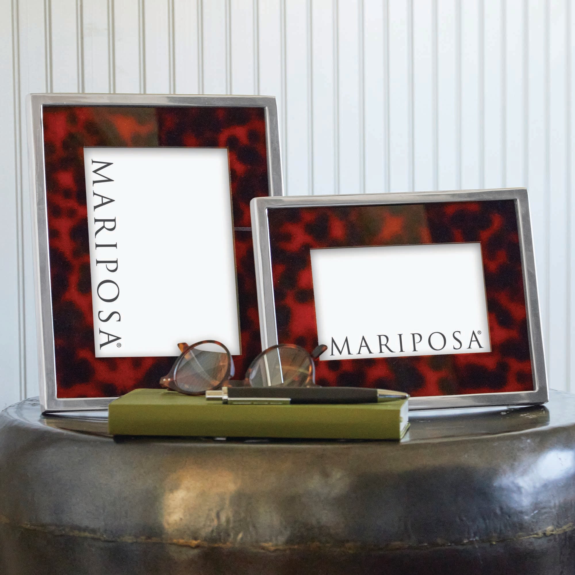 Recycled Glass and Metal Photo Frame 4x6 Picture Frame 5x7 Photo