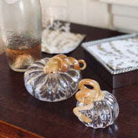 Clear Glass Small Pumpkin -Decorative Accessories | Mariposa