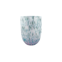 Sip Sip Rosa and Aqua Confetti Stemless Glass