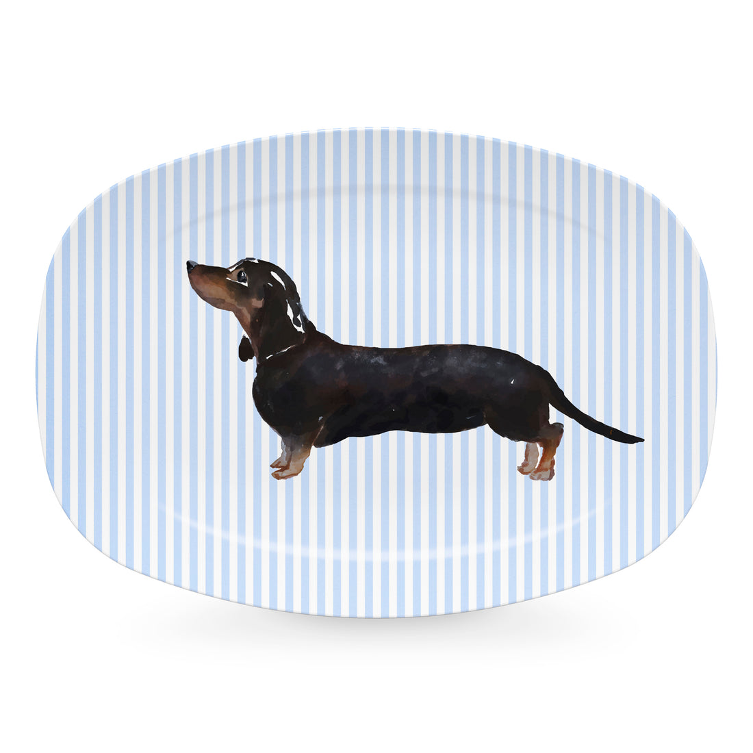 Best Friends Black & Tan Dachshund Platter- | Mariposa