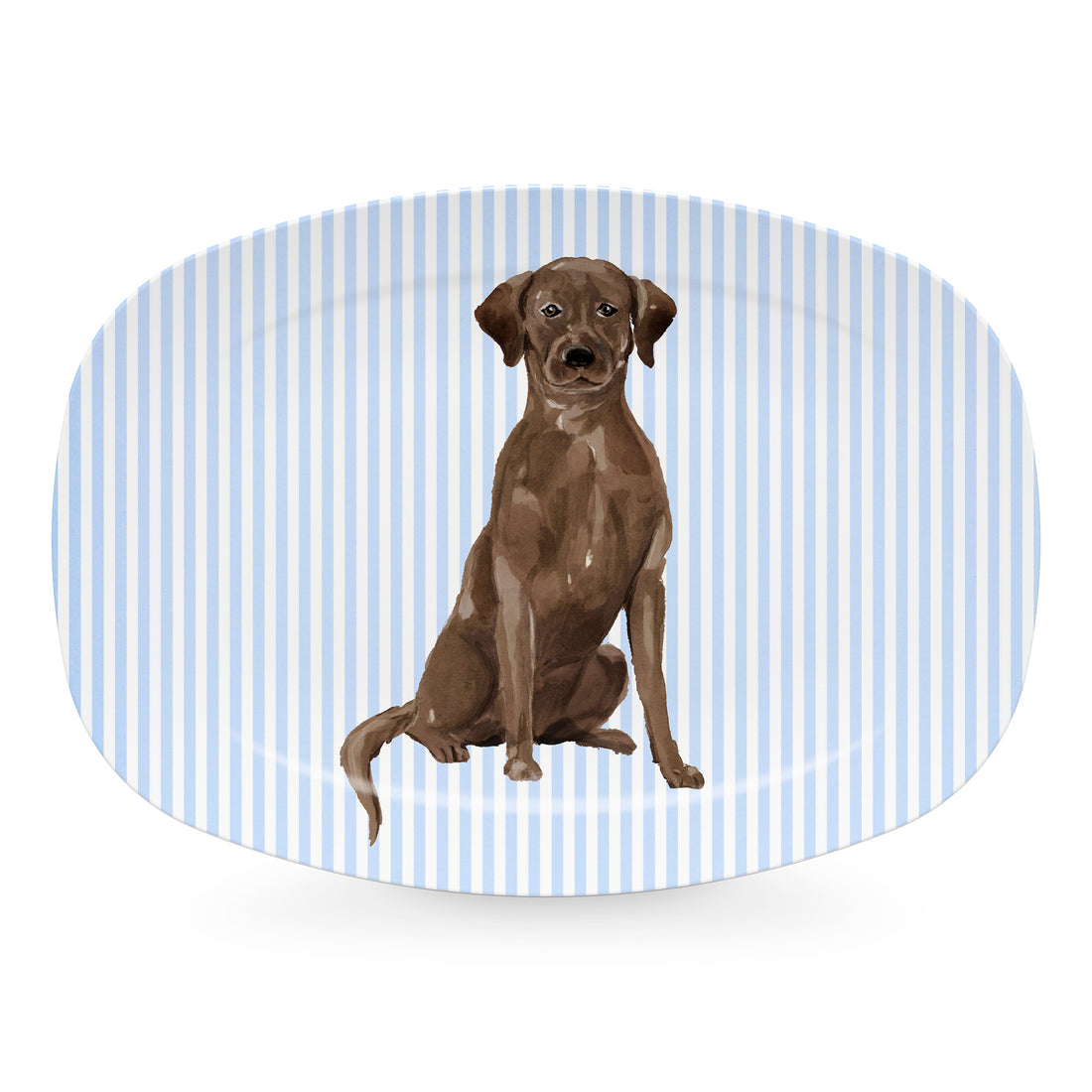 Best Friends Chocolate Lab Platter- | Mariposa