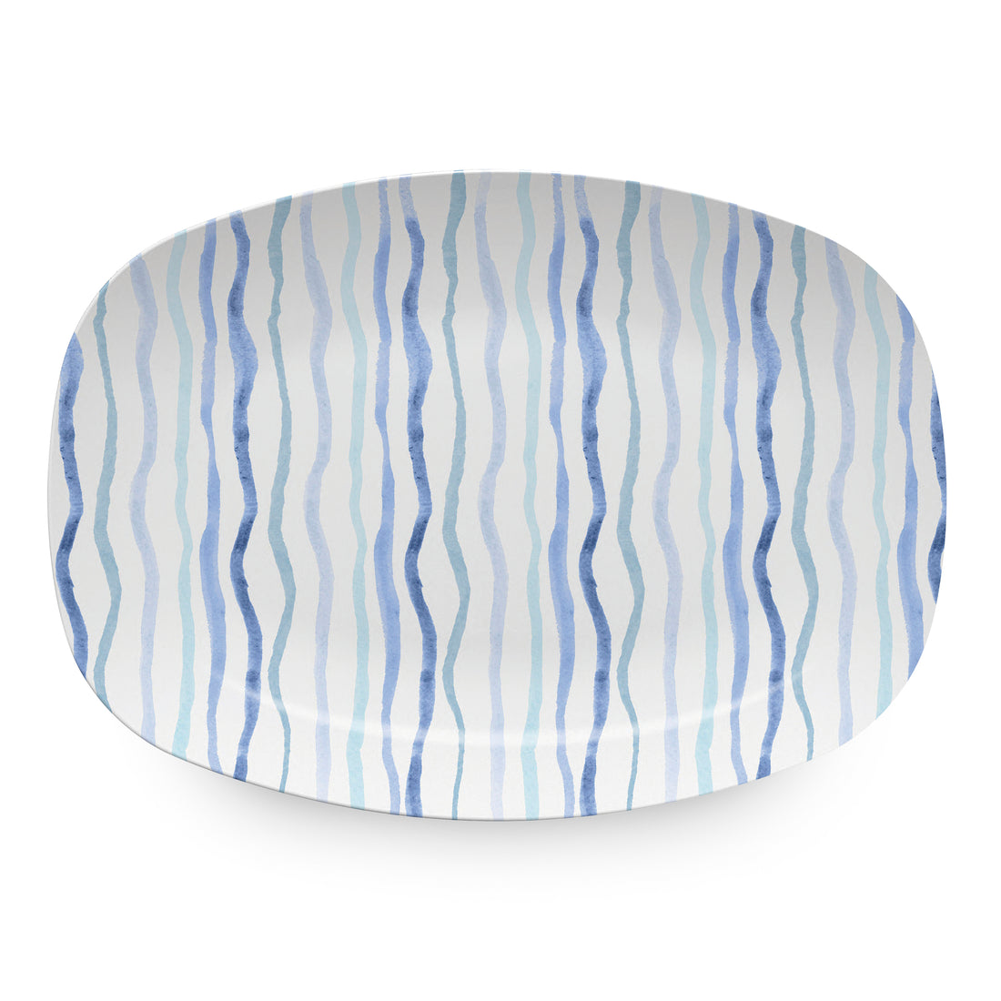 Blue Stripe Tease Platter- | Mariposa