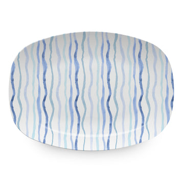 Blue Stripe Tease Platter- | Mariposa