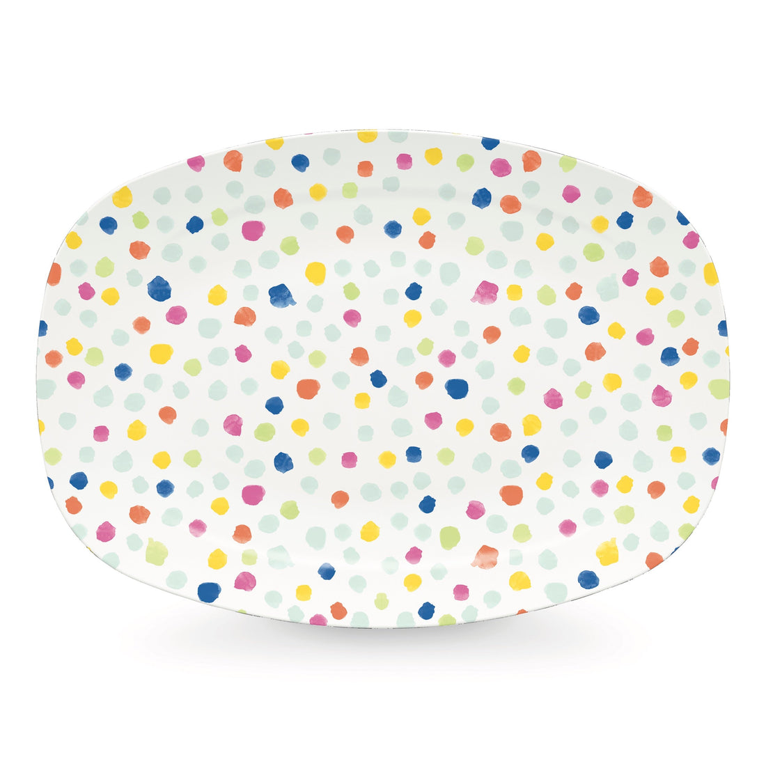 Plateau de confettis à pois