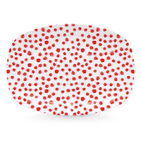 Plateau à pois rouges