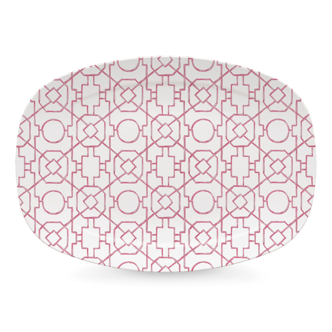 Pink Trellis Platter