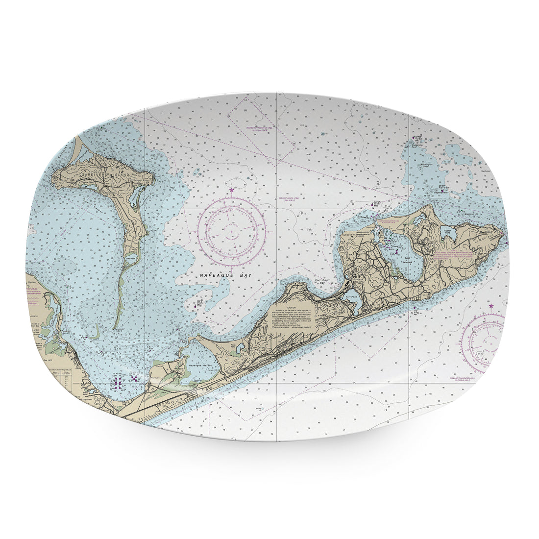 MONTAUK Chart Platter- | Mariposa