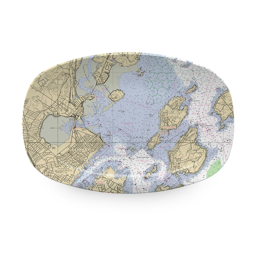 PORTLAND Chart Platter- | Mariposa