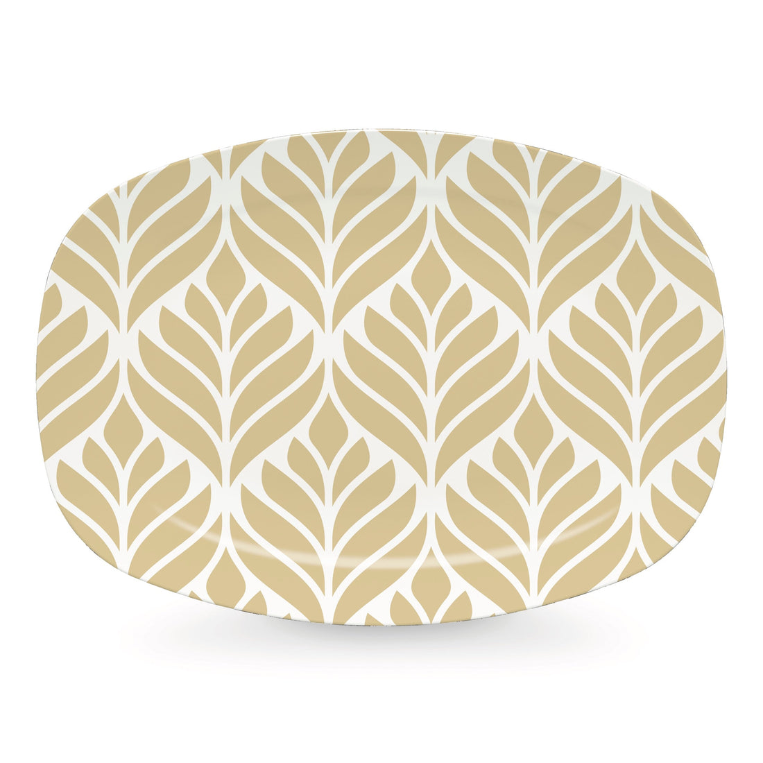 Plateau Damassé Beige