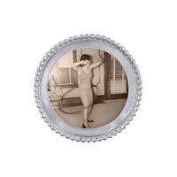Beaded Round Frame-Photo Frames-|-Mariposa