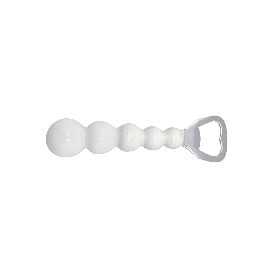 Pearled White Bottle Opener