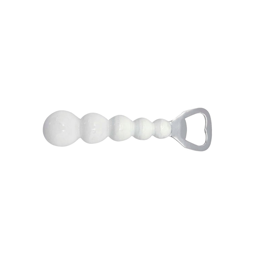 Pearled White Bottle Opener