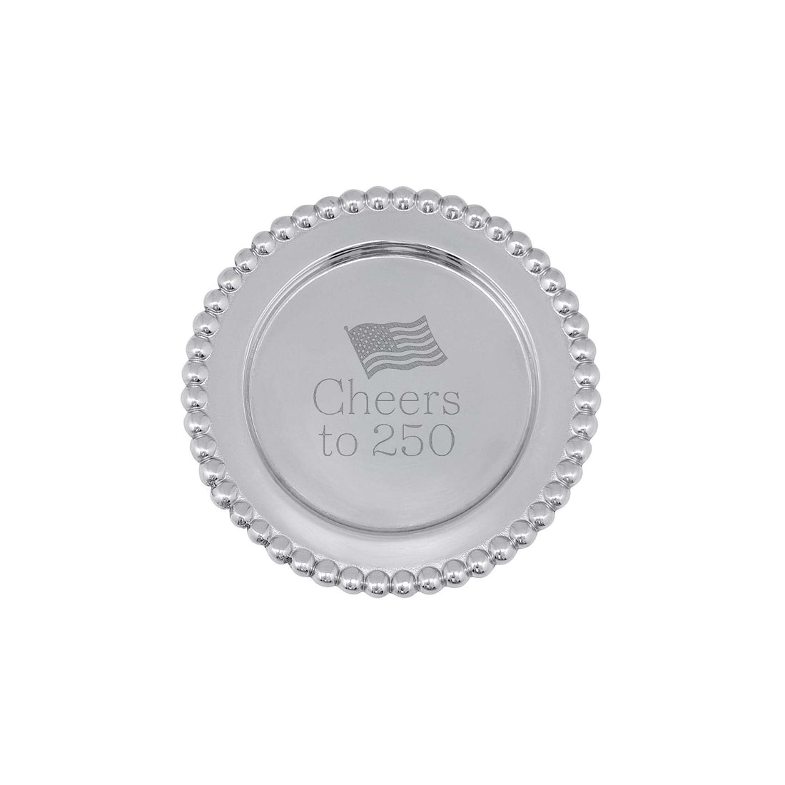 CHEERS TO 250 Beaded Wine Plate