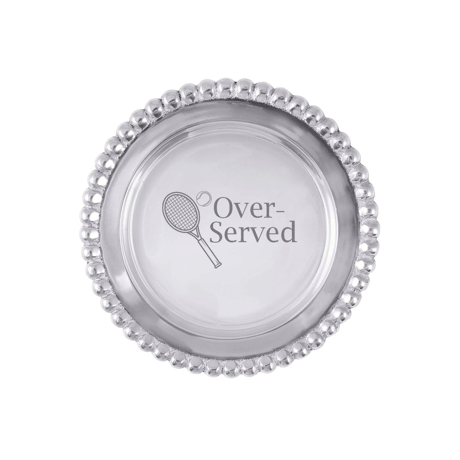Over-Served Beaded Wine Coaster-Barware | Mariposa