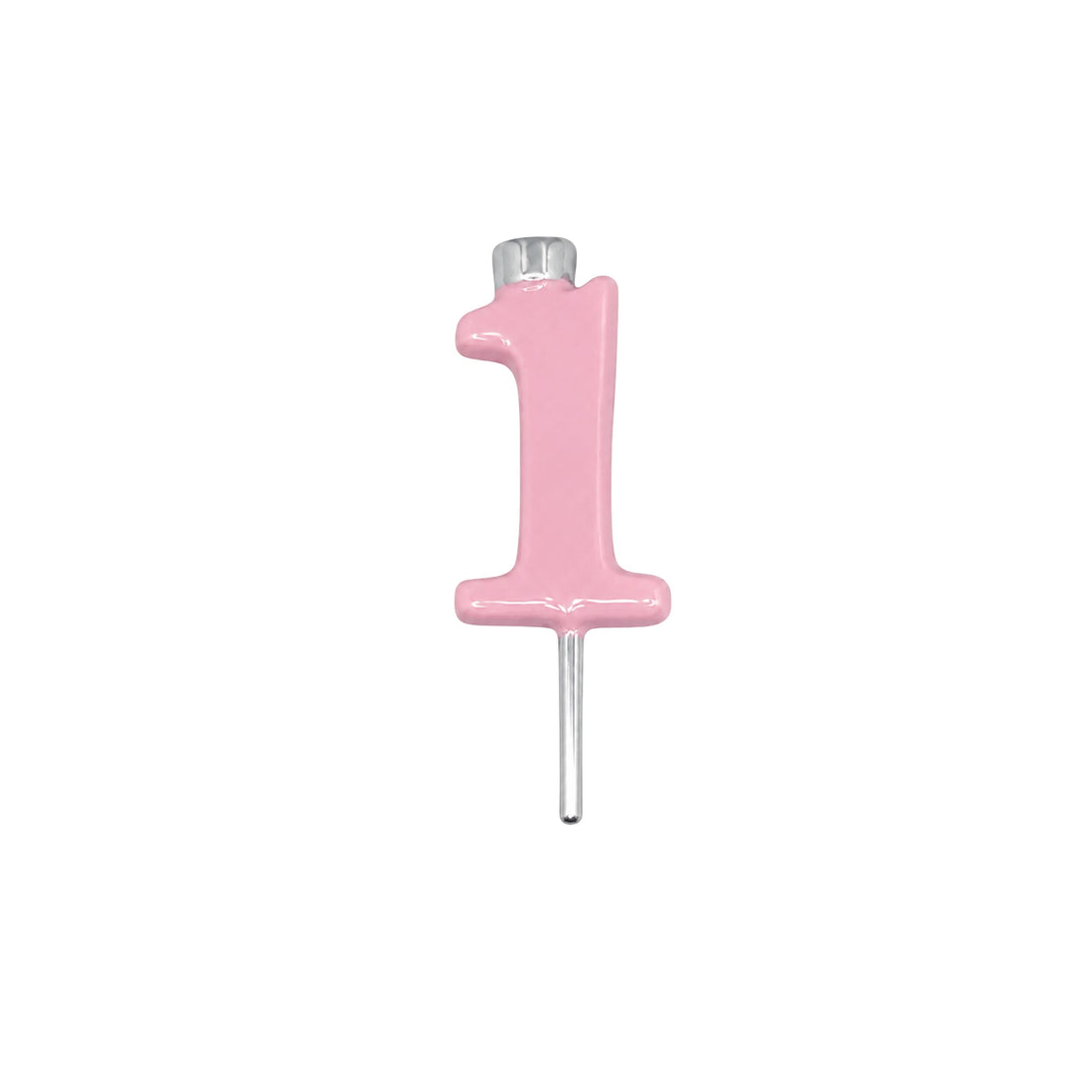Pink Number Candle Holder - Number 1