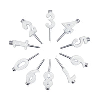 White Number Candle Holder - Number 2