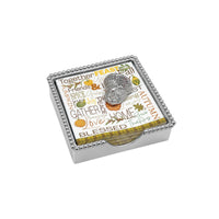 Boîte à serviettes en perles de dinde