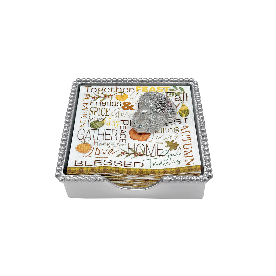 Turkey Beaded Napkin Box