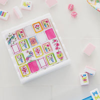 Mahjong White Scalloped Cocktail Napkin Box Set