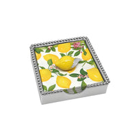 Coffret de serviettes en perles de citron