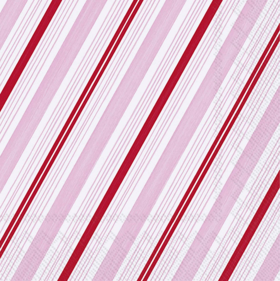 Peppermint Stripes Cocktail Napkin By Boston International