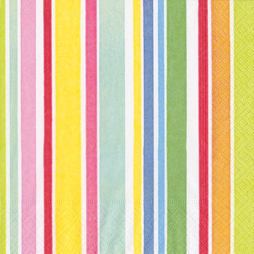 Cabana Stripe Cocktail Napkin By Caspari