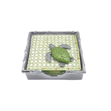 Green Sea Turtle Bamboo Napkin Box