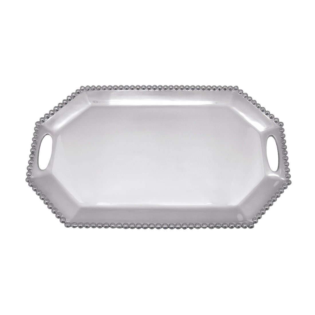 Pearled Large Rectangular Octagonal Tray