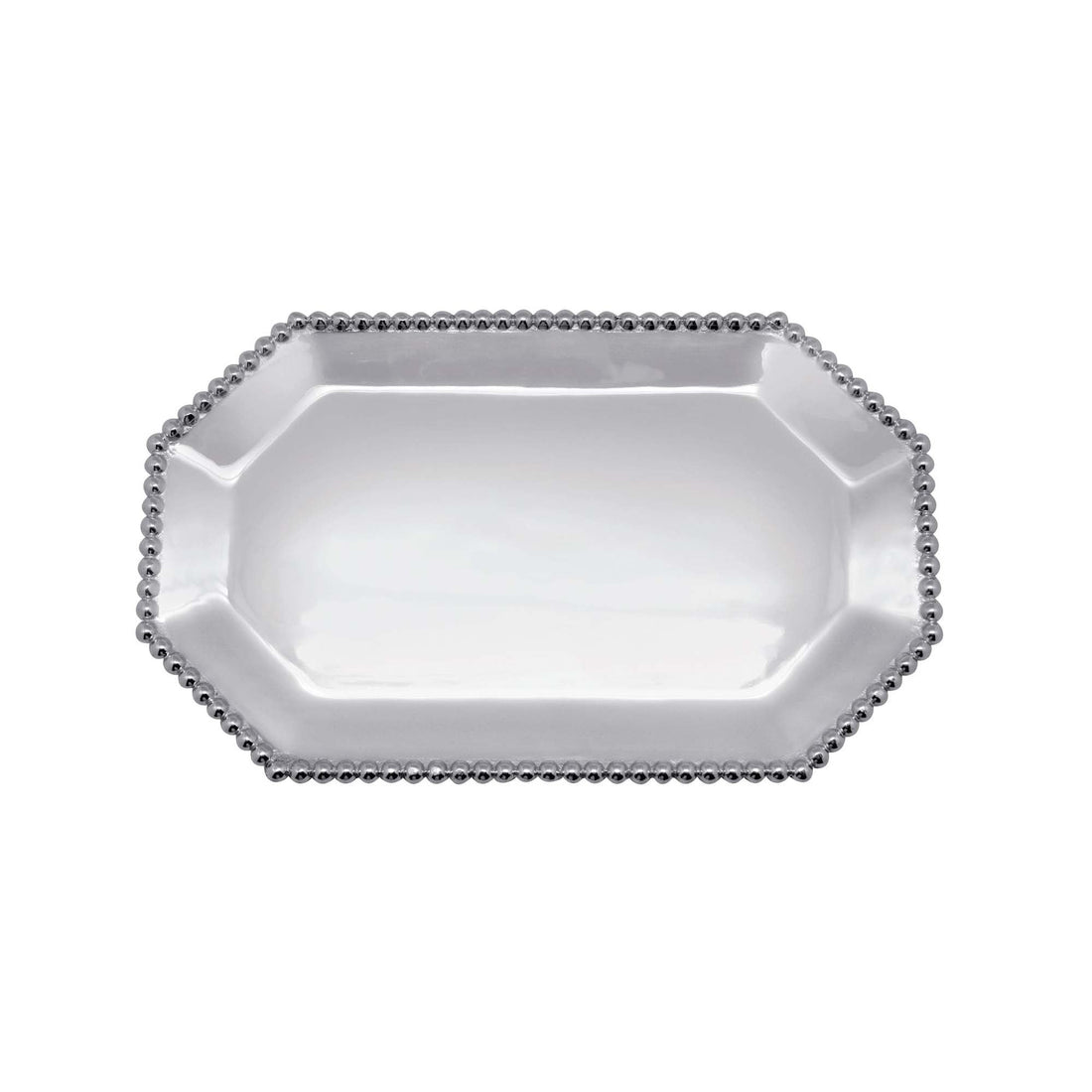 Pearled Small Rectangular Octagonal Tray