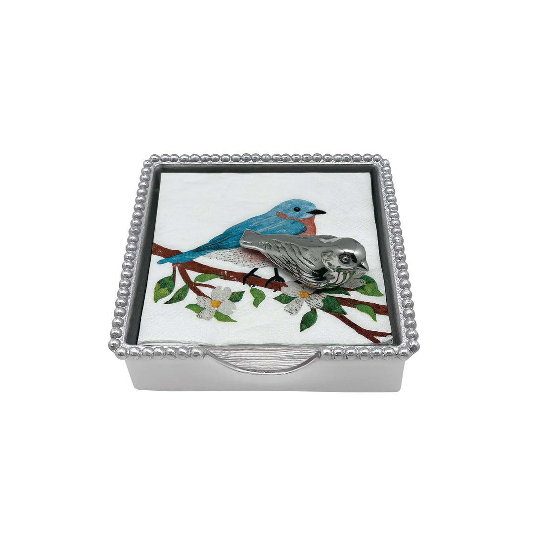 Bird Beaded Napkin Box Set