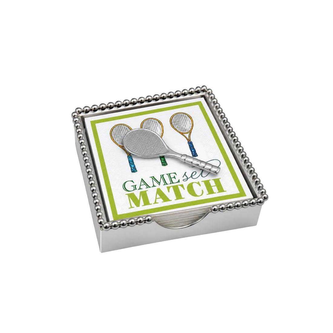 Game, Set, Match Beaded Napkin Box Set