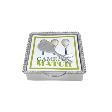 Game, Set, Match Beaded Napkin Box Set