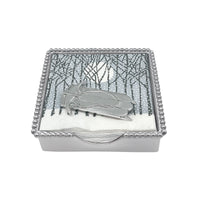 Double Runner Sled Beaded Napkin Box Set