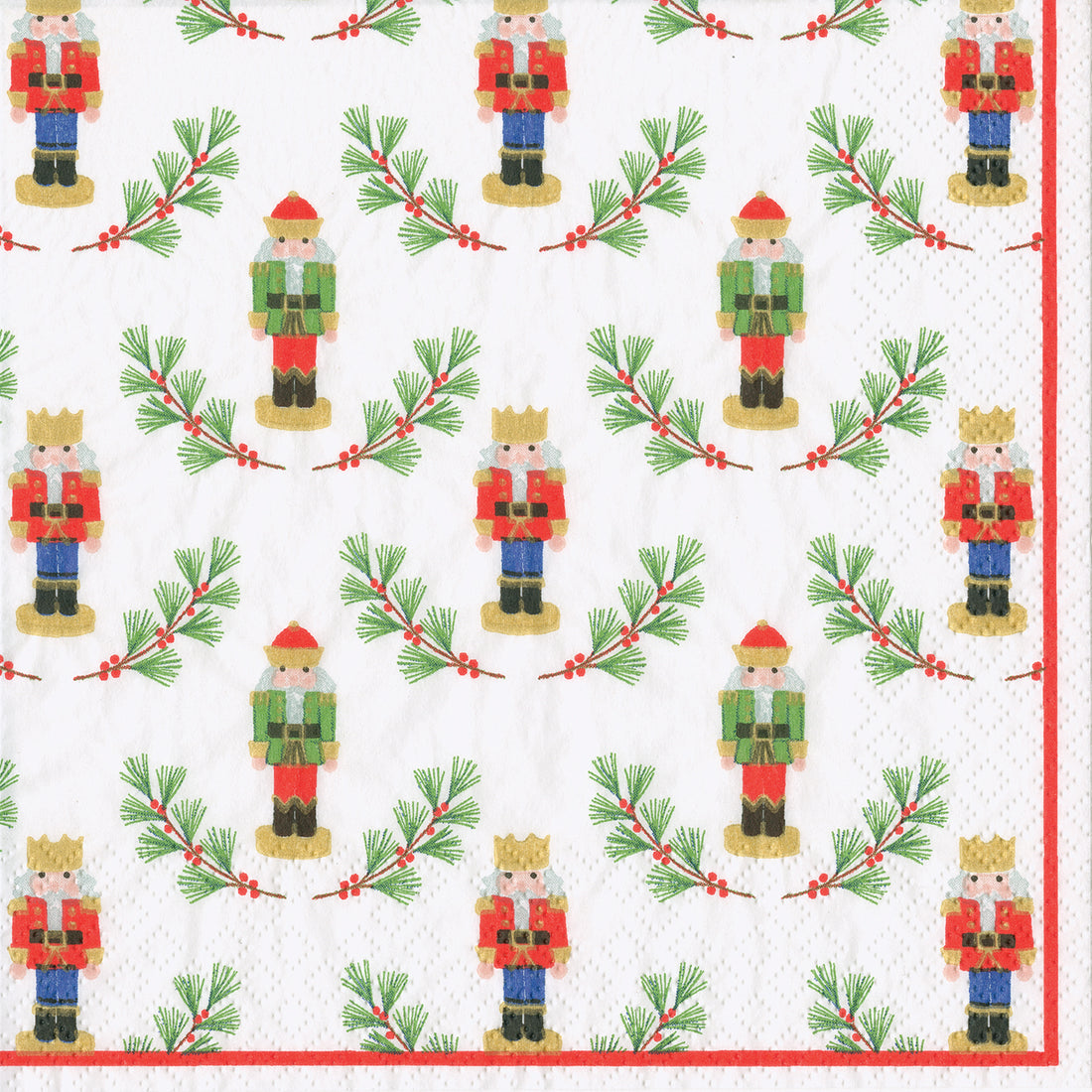 Little Nutcracker Cocktail Napkin  by Caspari