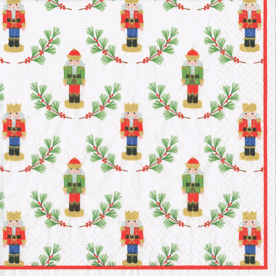 Little Nutcracker Cocktail Napkin  by Caspari