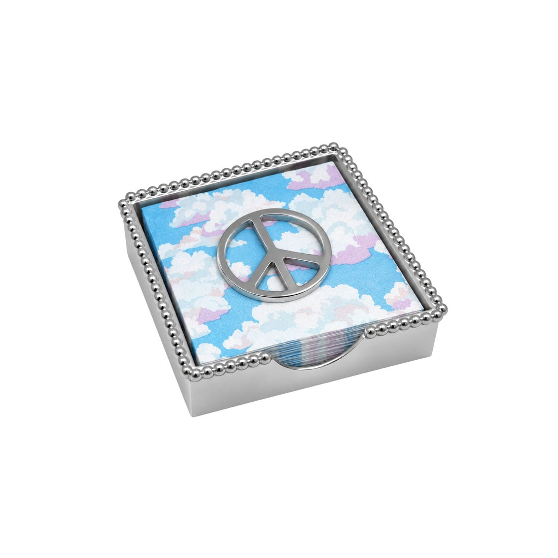 Peace Beaded Napkin Box Set