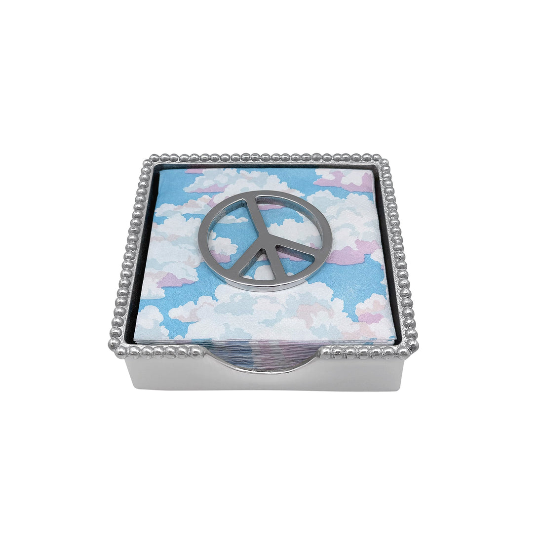 Peace Beaded Napkin Box Set