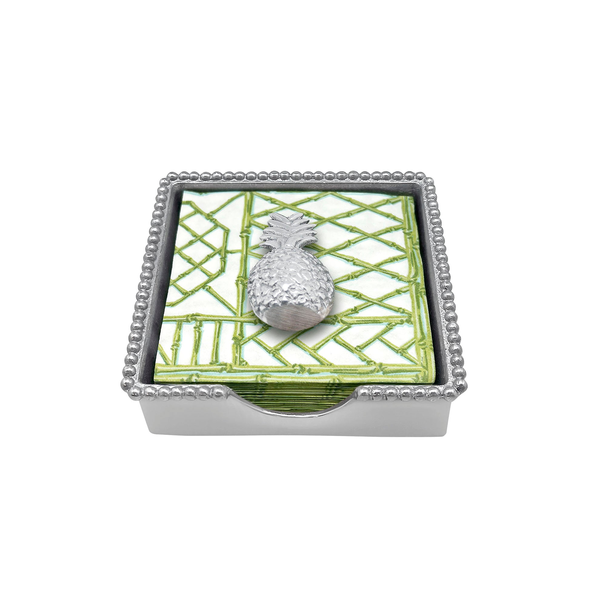 Pineapple Beaded Napkin Box