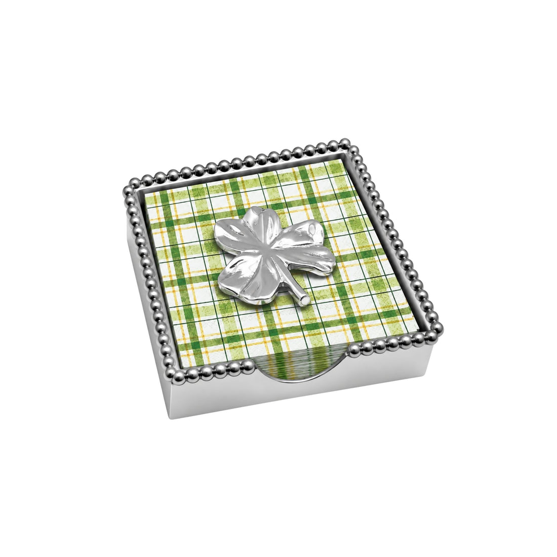Shamrock Beaded Napkin Box Set
