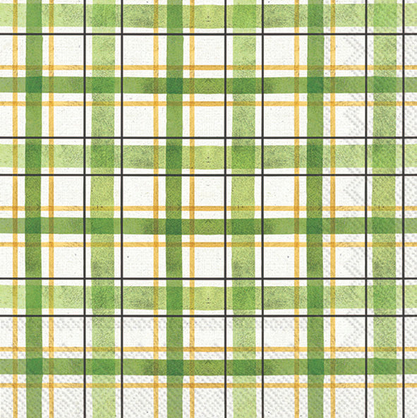 Lucky Cuties Plaid Cocktail Napkin By Boston International