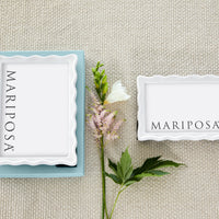 Wavy White 4x6 Frame