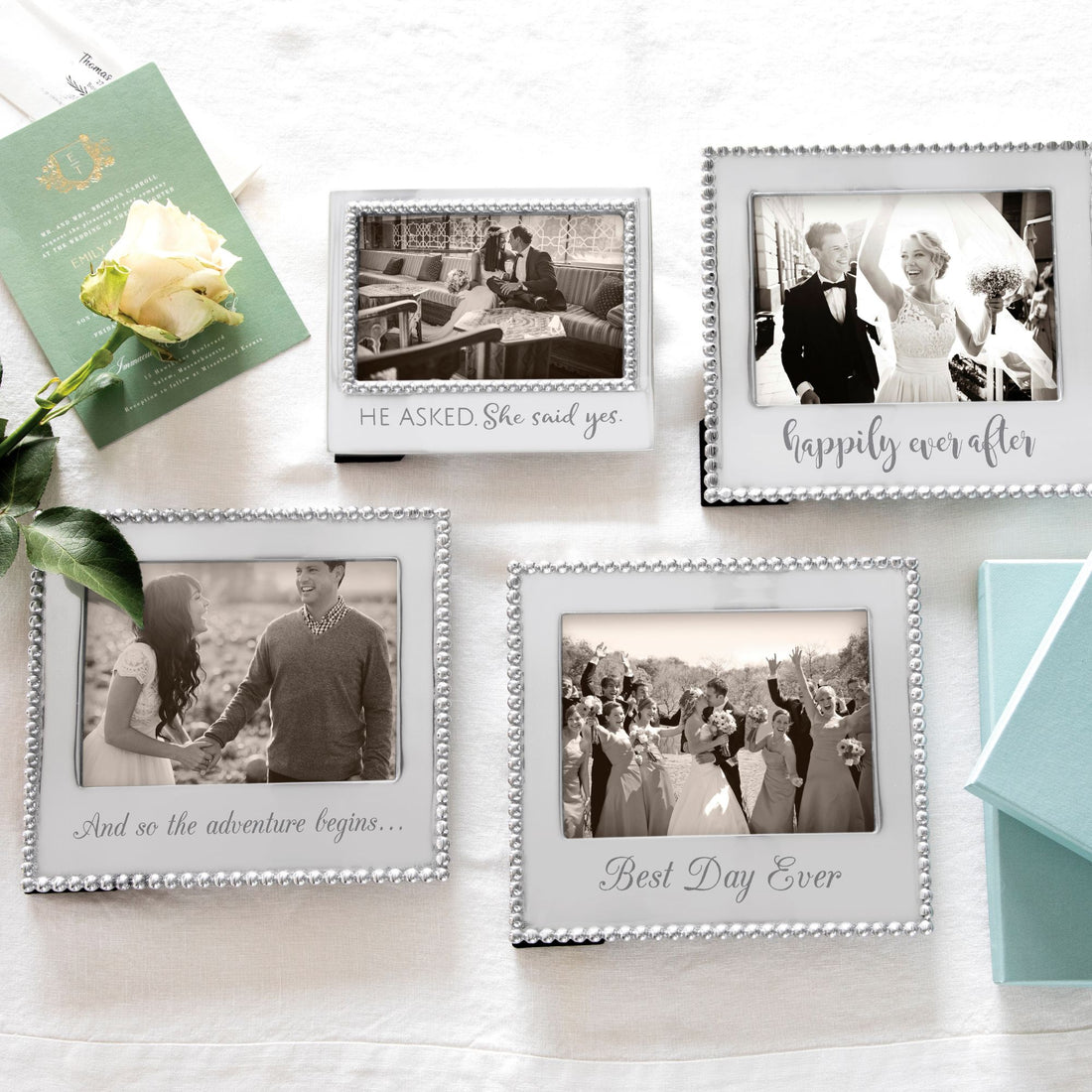 MEILLEUR JOUR JAMAIS Perlé 5x7 Cadre