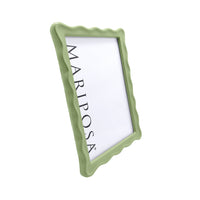 Cadre vert ondulé 5x7