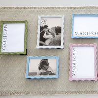 Cadre vert ondulé 5x7