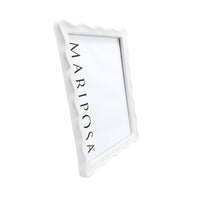 Wavy White 5x7 Frame