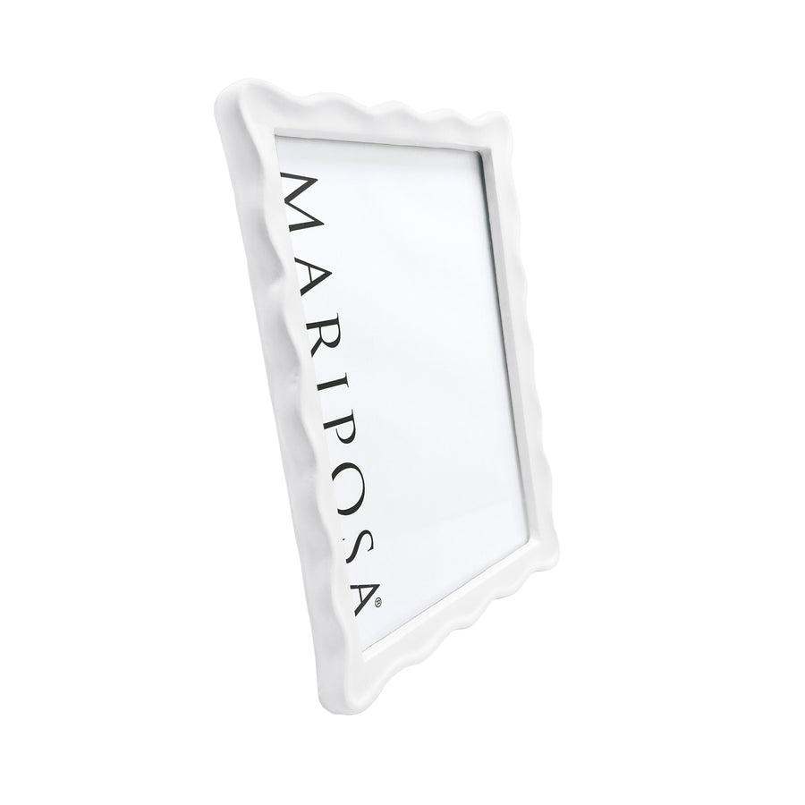 Wavy White 5x7 Frame